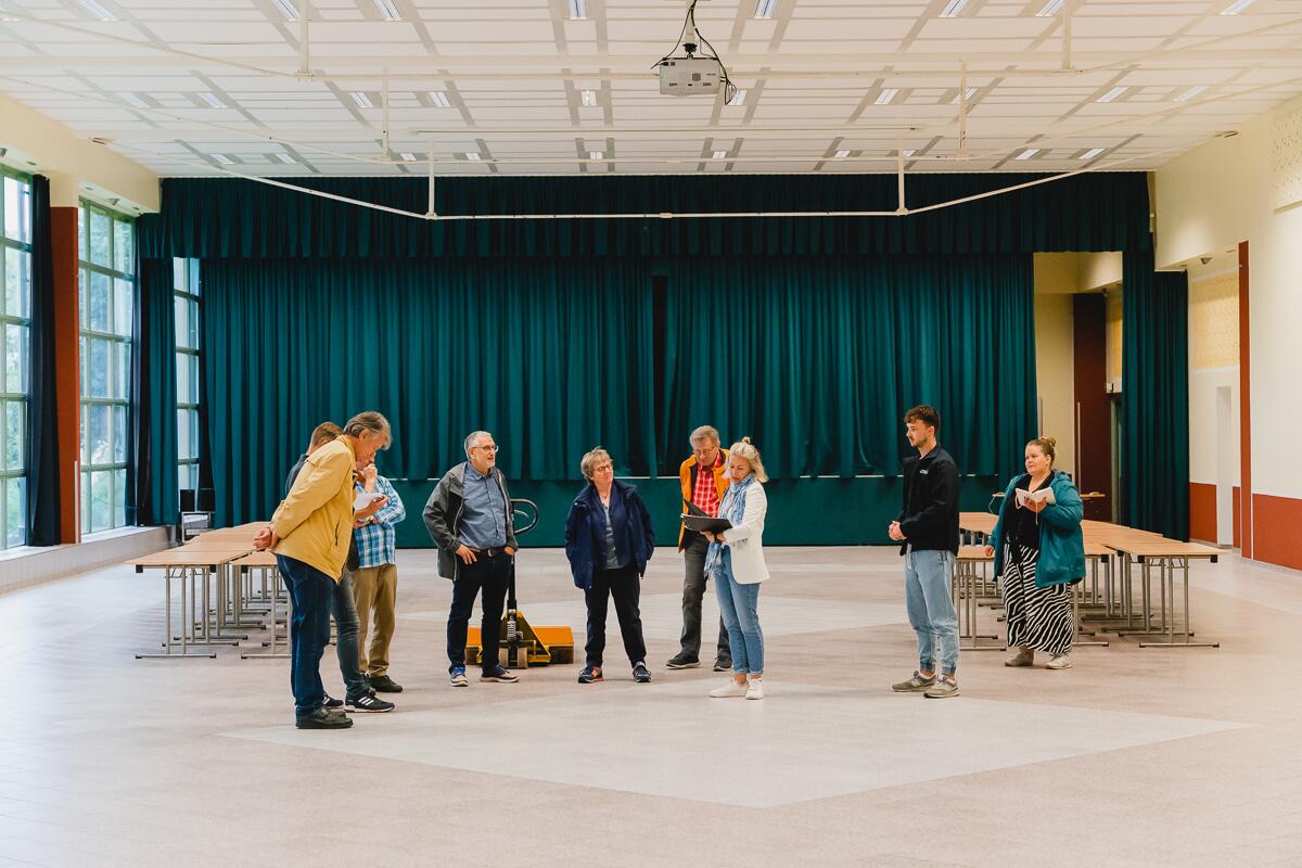 Besichtigung der Stadthalle ©Alexander Franke, Stadtverwaltung Heilbad Heiligenstadt